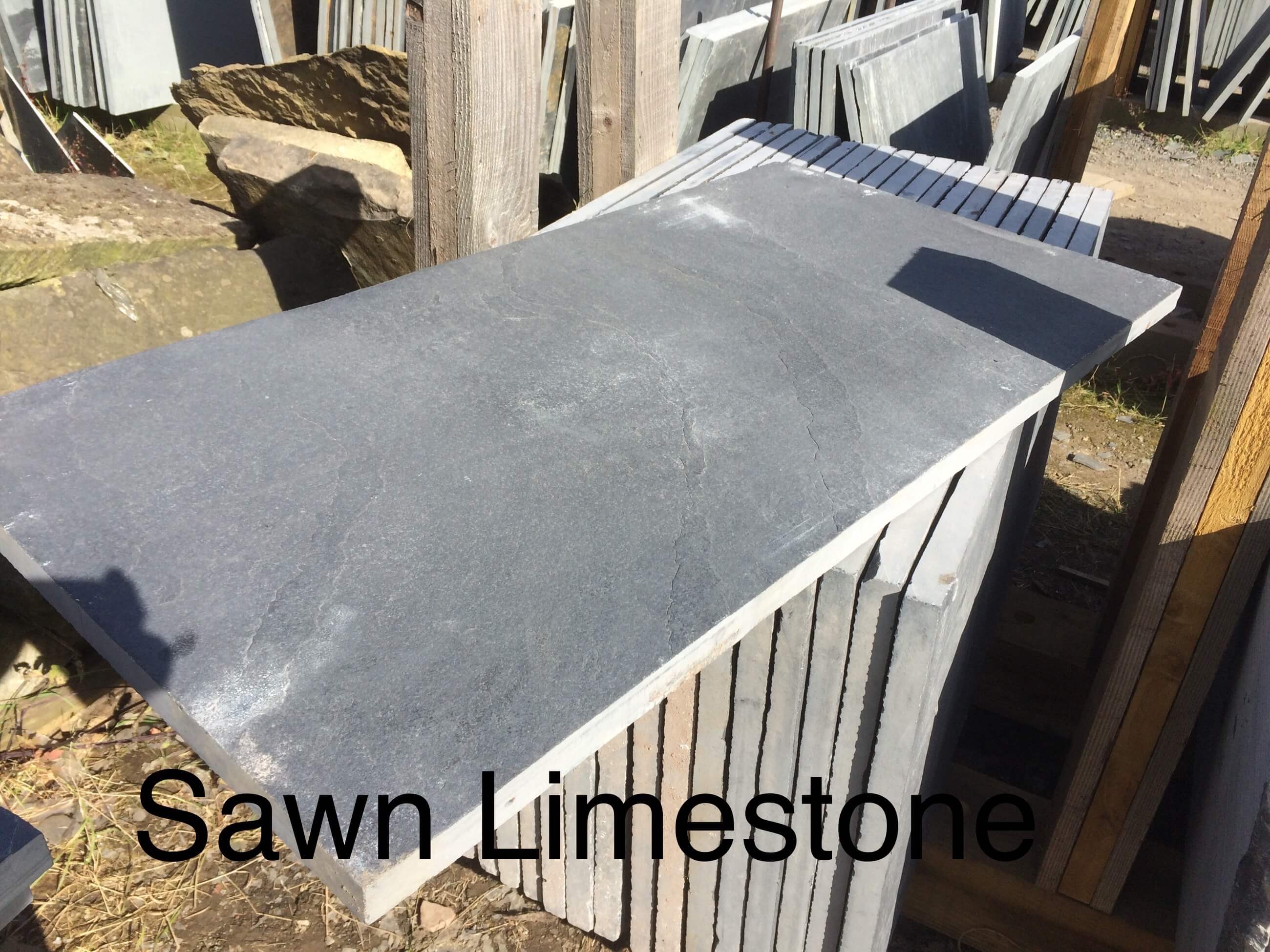 first image for Black Limestone Hearth Slab