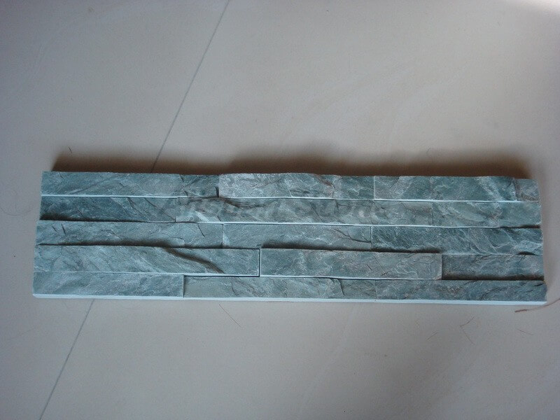first image for Split face stack slate - Green