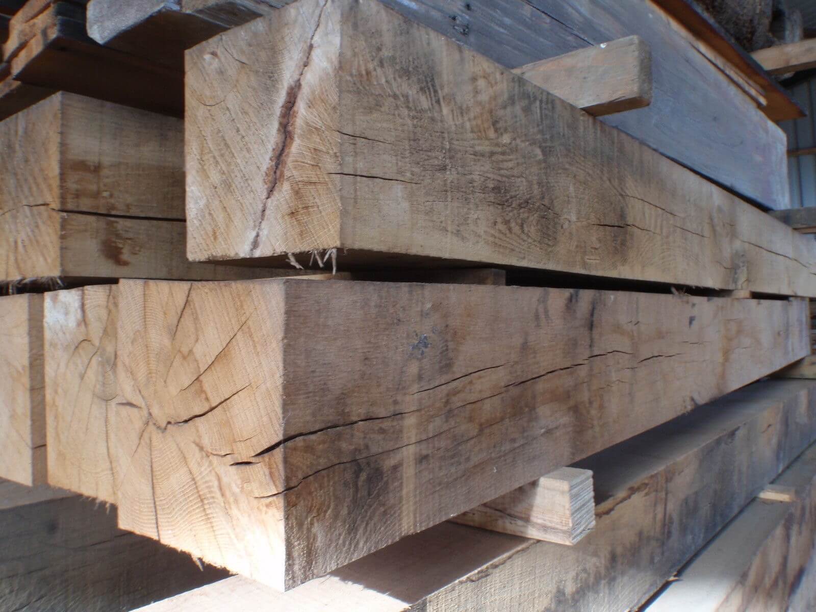 first image for Air dried oak beams