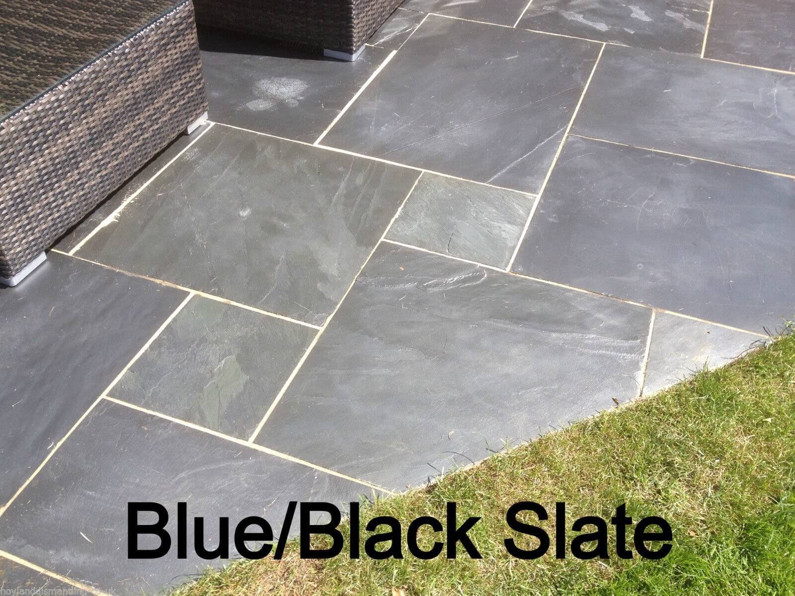 first image for Blue / Black slate paving