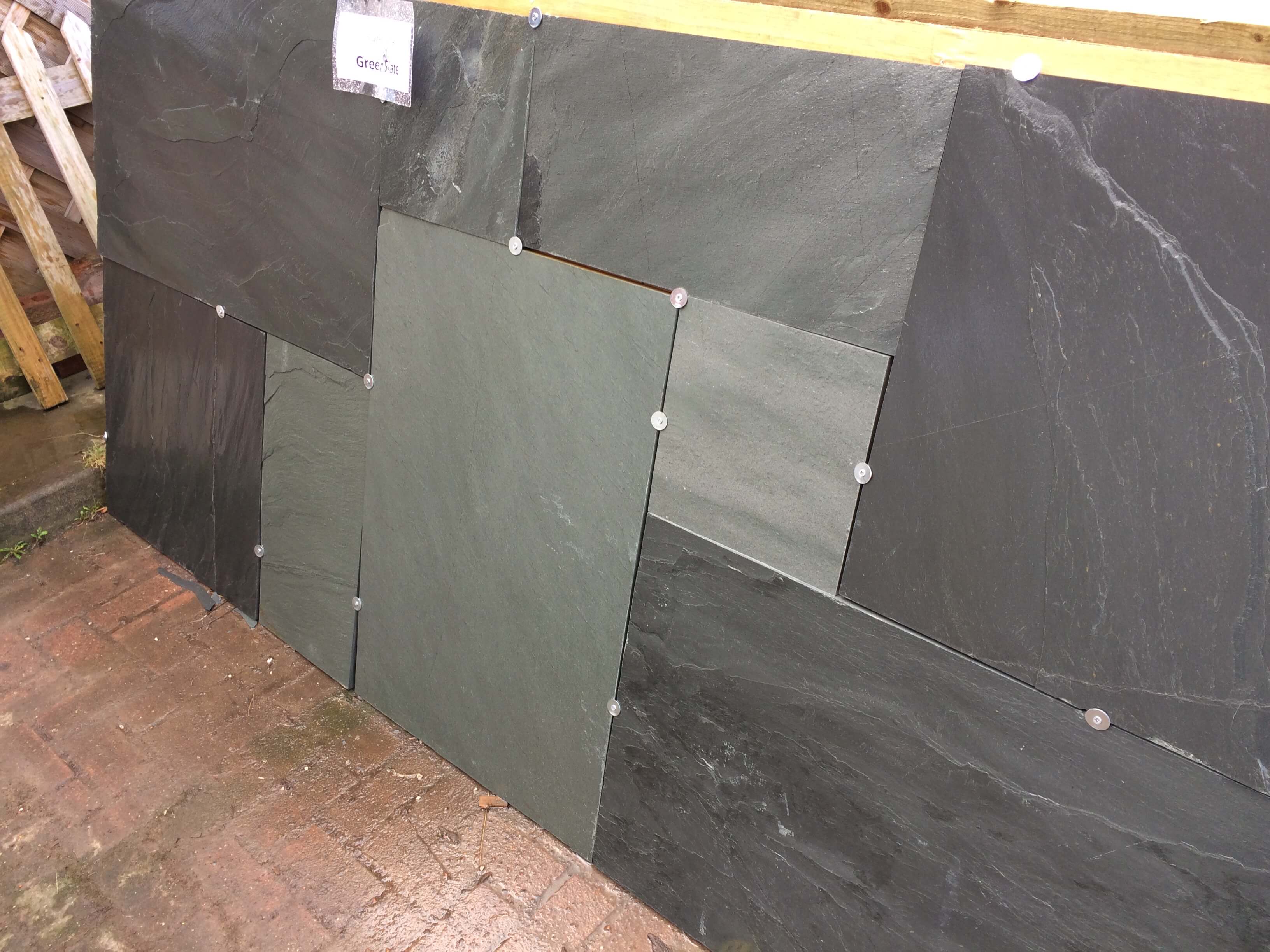 First image for Green slate paving