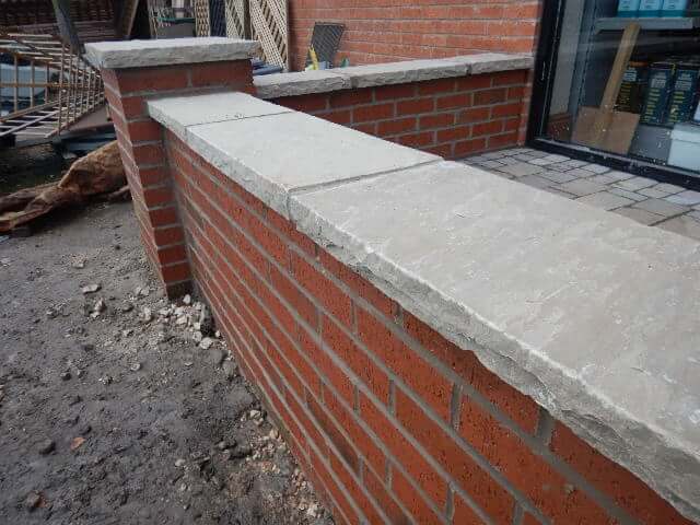 50mm Wall Copings Natural Sandstone Hoyland Dismantling - Garden Wall Coping